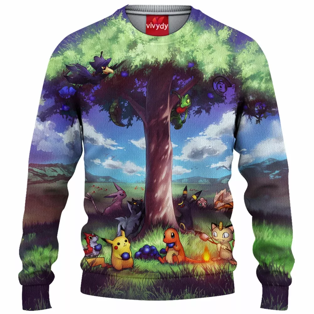 Party Pokemon Knitted Sweater