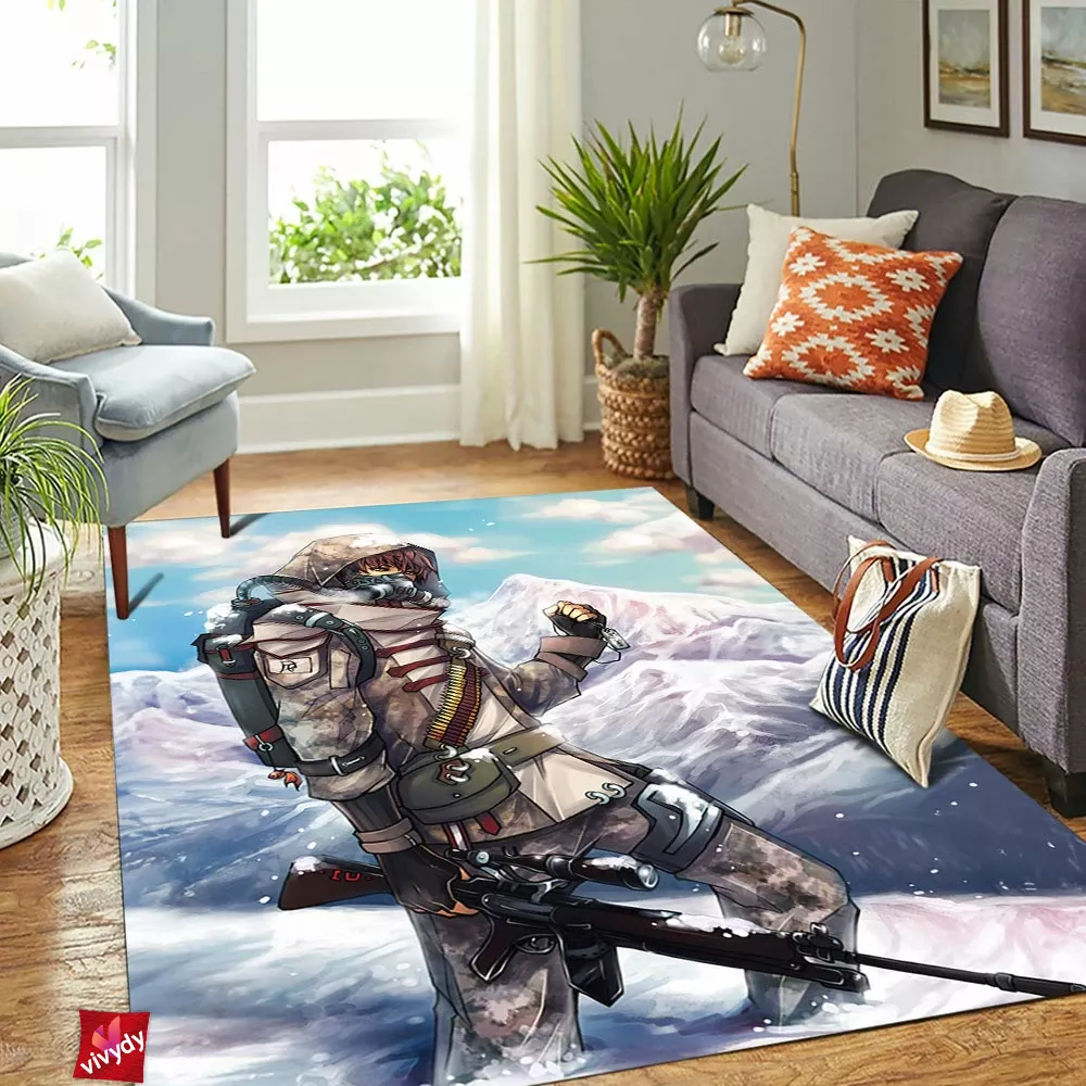 Soldier In The Snow Rectangle Rug