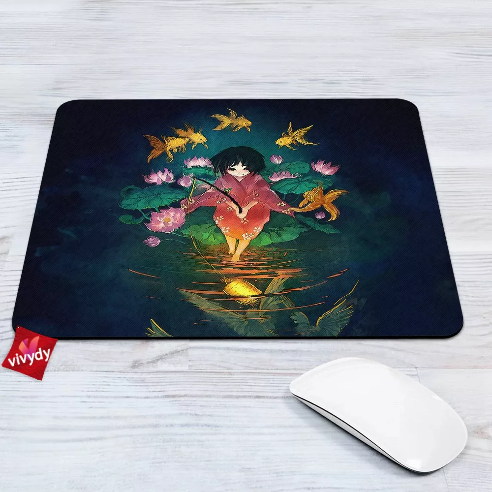 Fishing Birds Mouse Pad