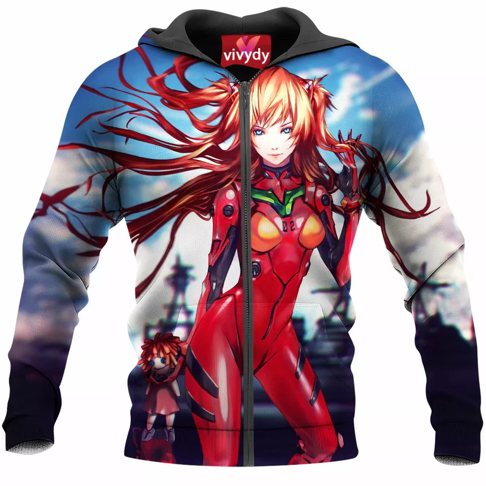 Asuka Langley Soryu Zip Hoodie