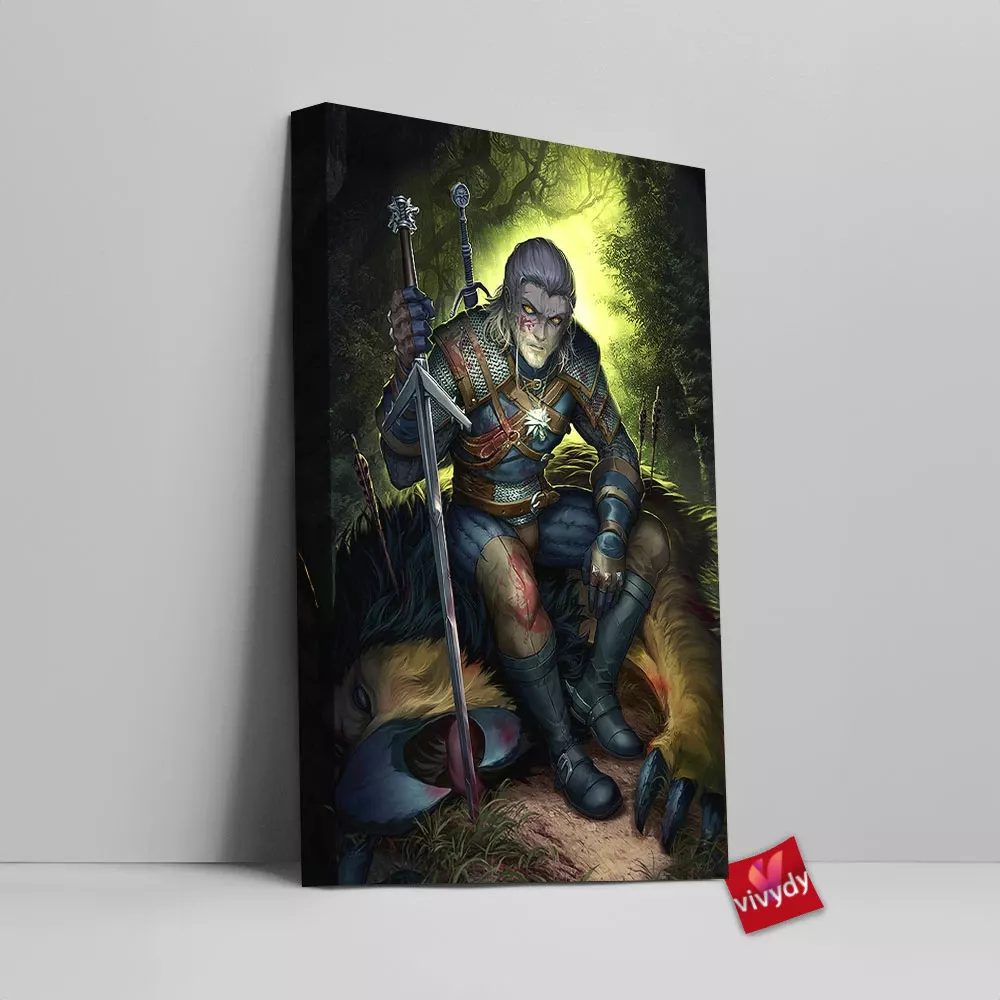 Geralt Of Rivia Canvas Wall Art