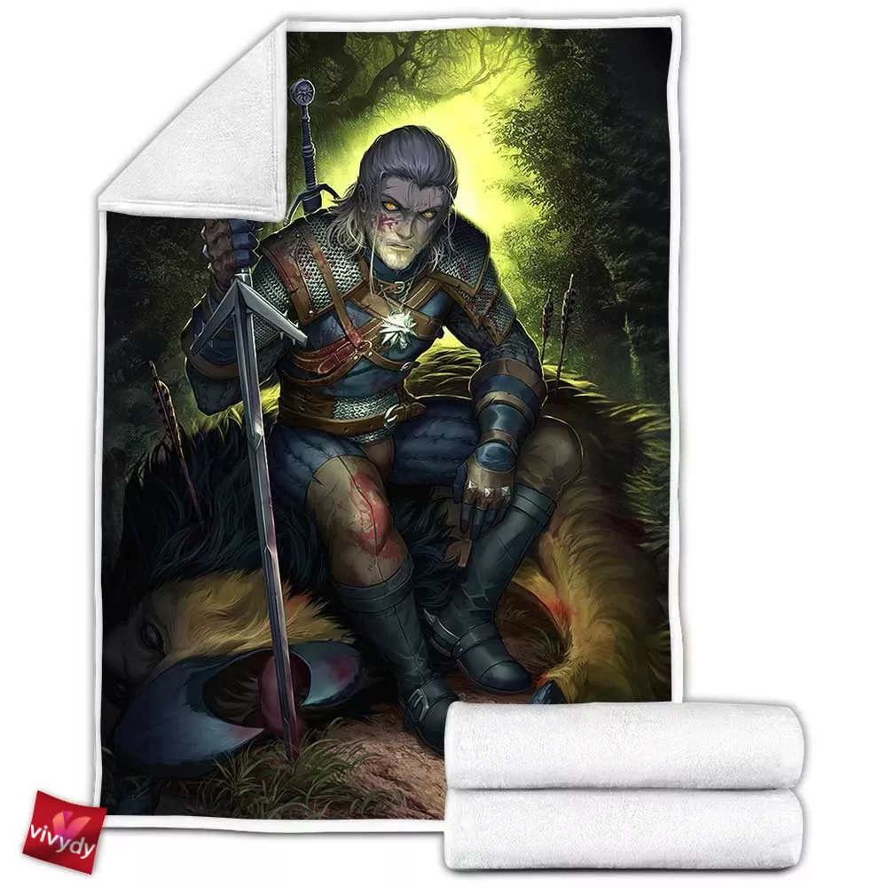 Geralt Of Rivia Fleece Blanket