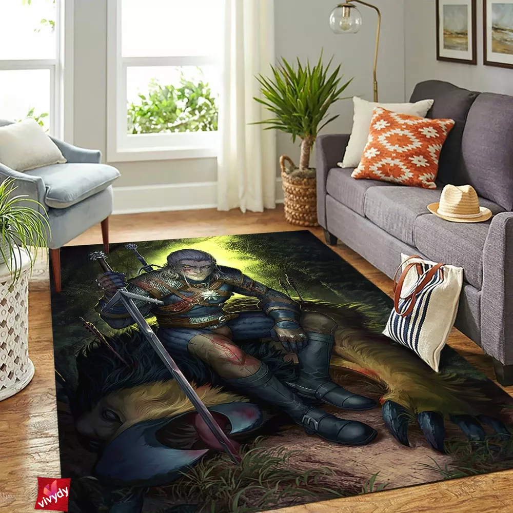 Geralt Of Rivia Rectangle Rug