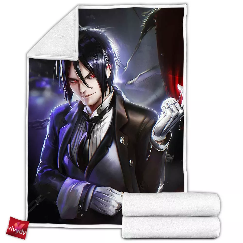 Black Butler Fleece Blanket