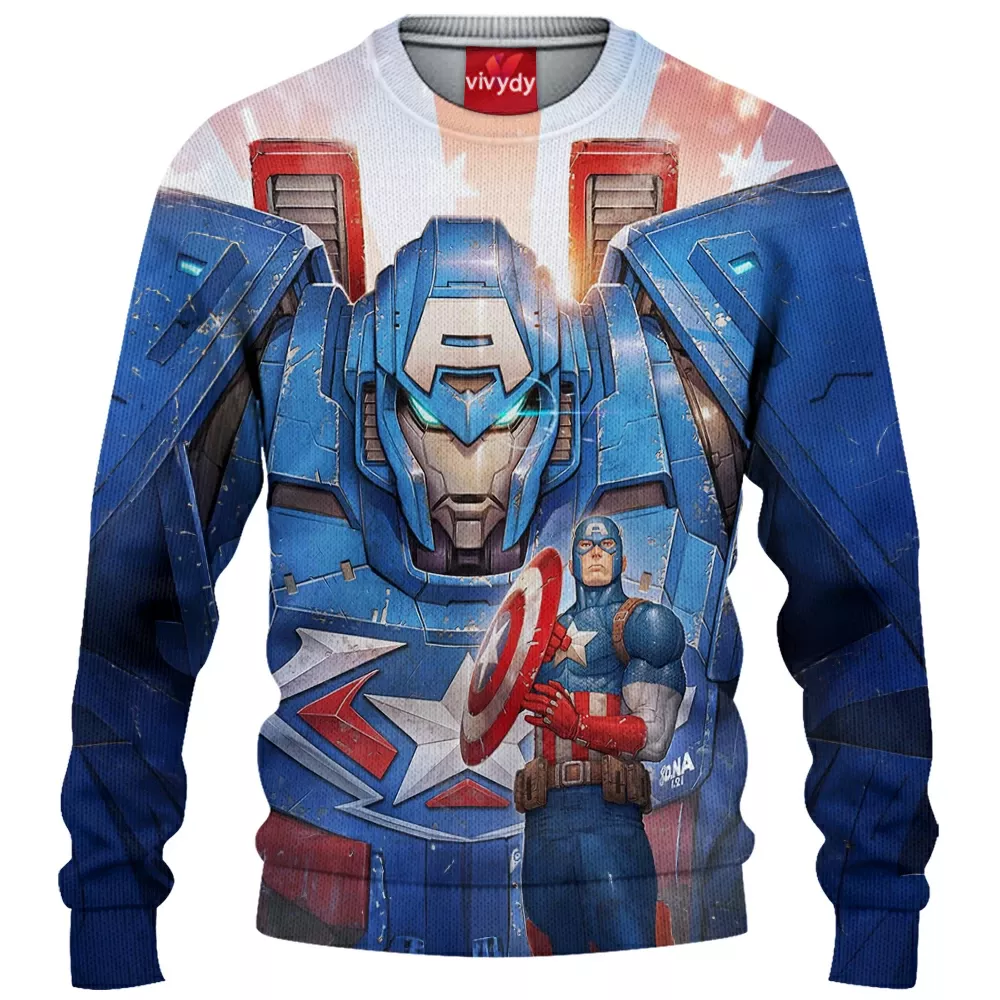 Captain America Knitted Sweater