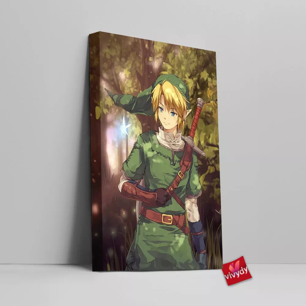 Link Zelda Canvas Wall Art