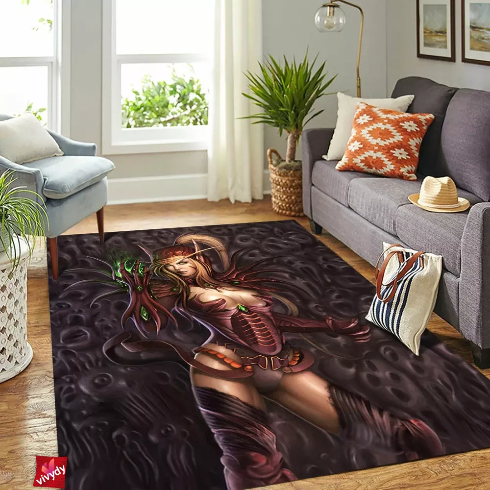 Valeera Sanguinar Warcraft Rectangle Rug