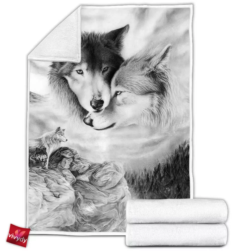 Wolf Mates Fleece Blanket