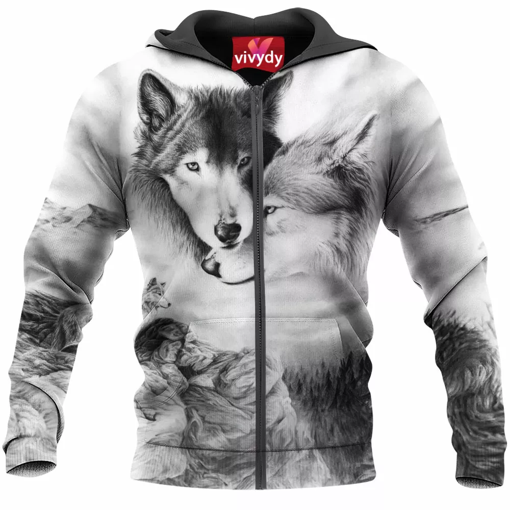 Wolf Mates Zip Hoodie