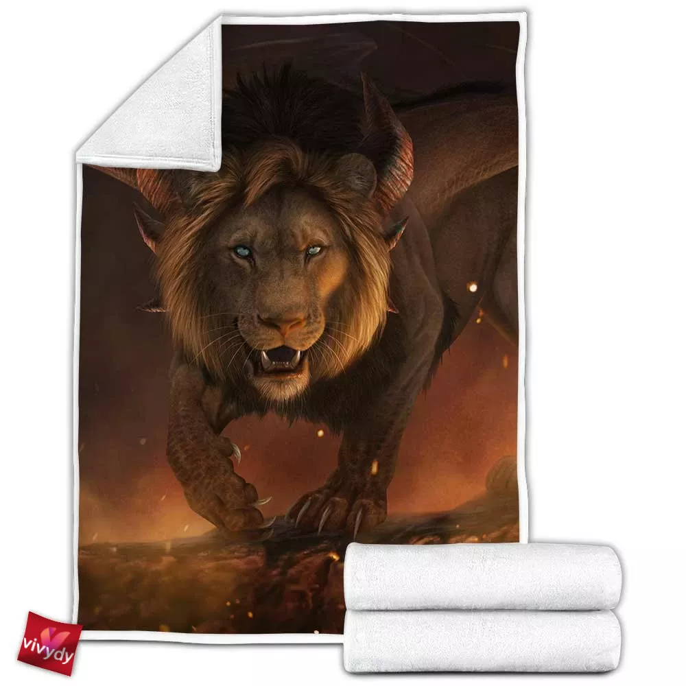 Lion Fleece Blanket