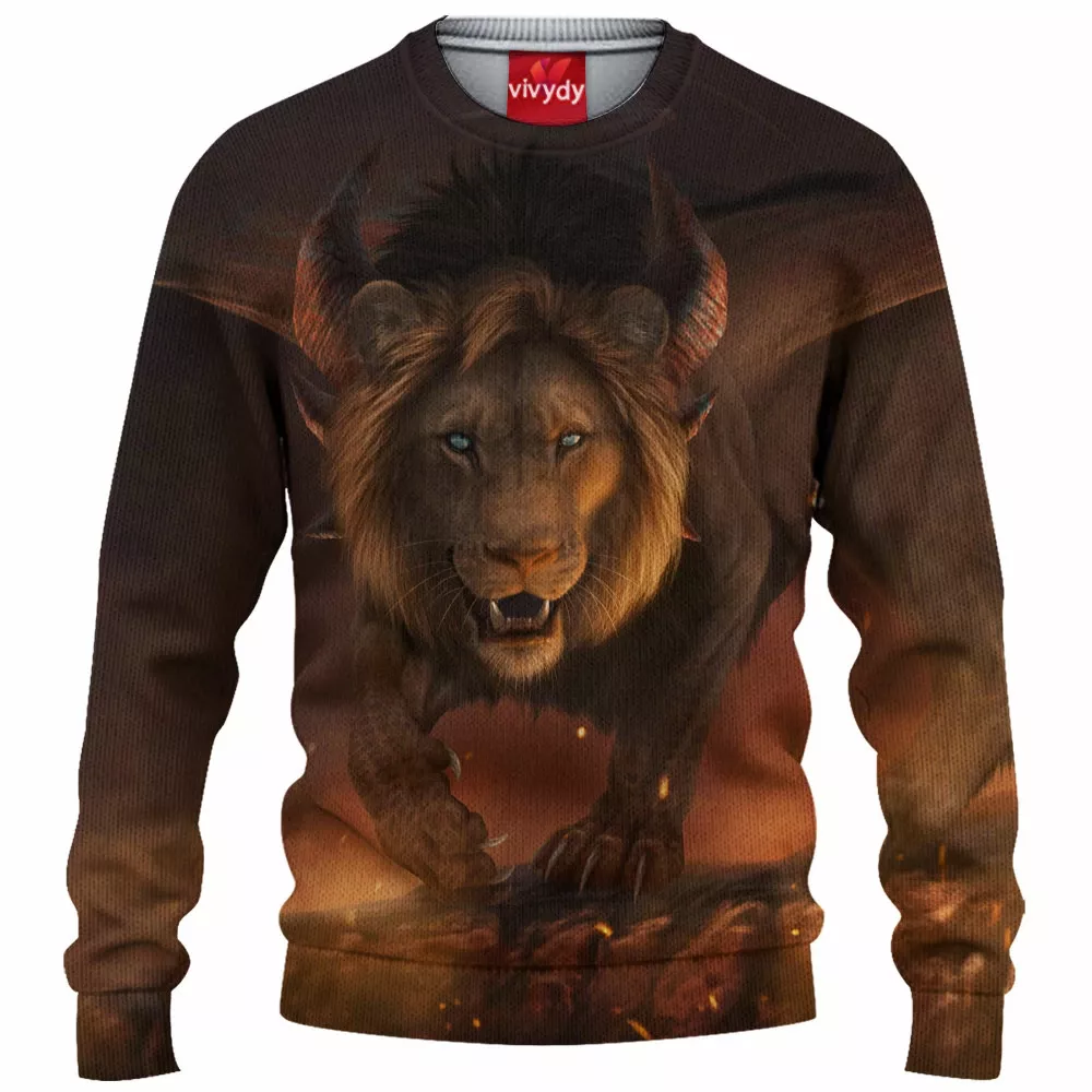 Lion Knitted Sweater