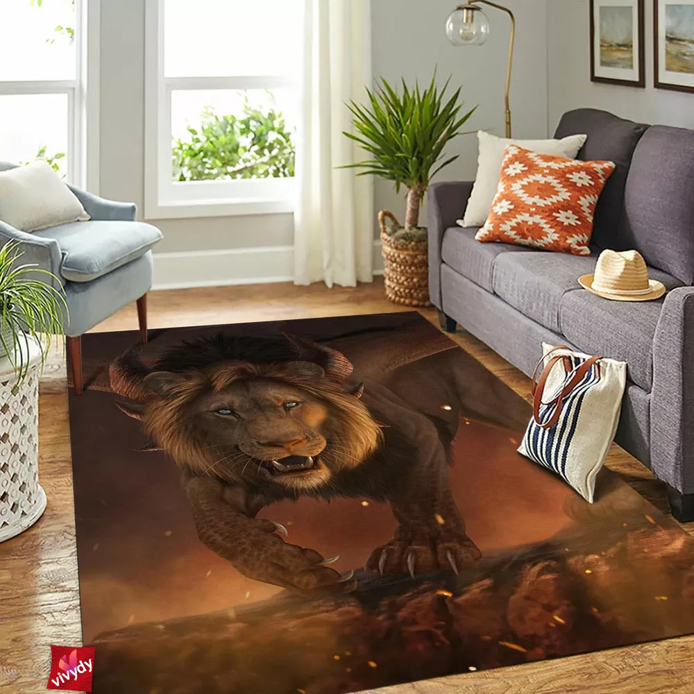 Lion Rectangle Rug