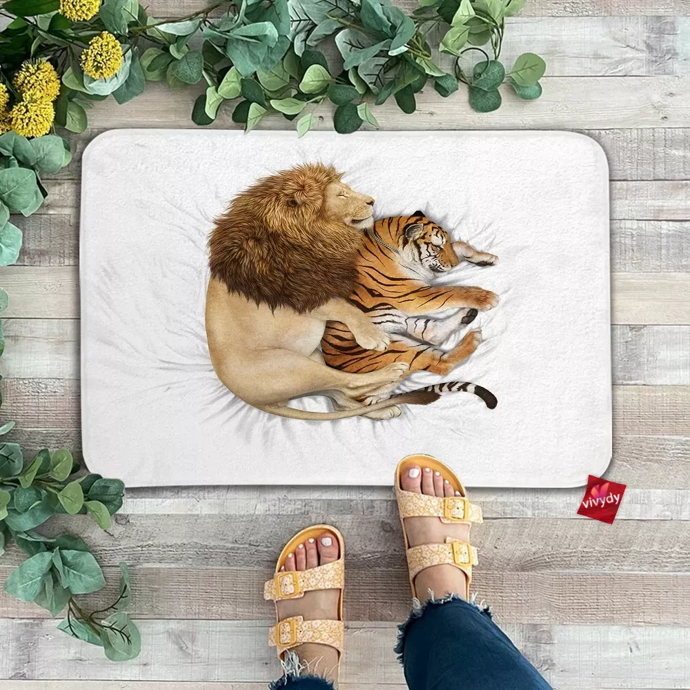 Lion And Tiger Doormat