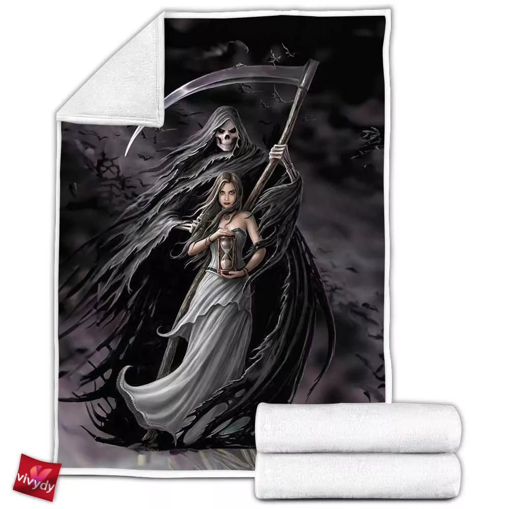 Summon The Reaper Fleece Blanket