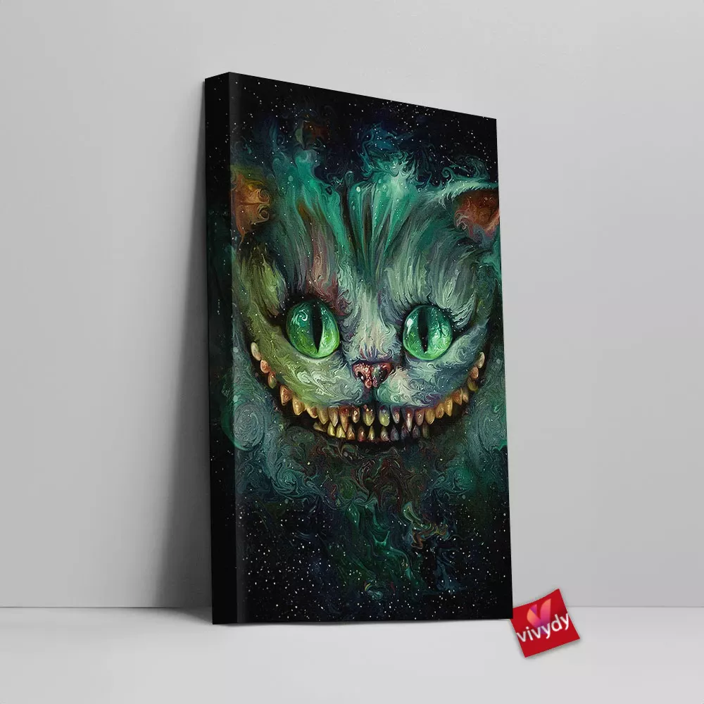 We Are All Mad Here The Cheshire Cat Canvas Wall Art