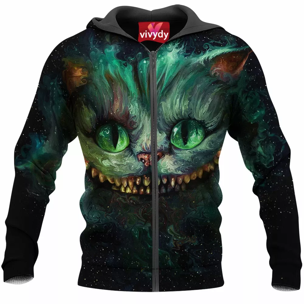 We Are All Mad Here The Cheshire Cat Zip Hoodie