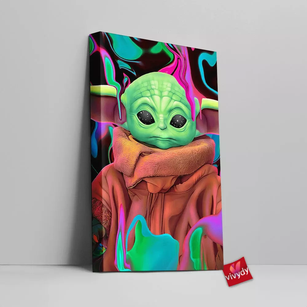 Baby Yoda Canvas Wall Art