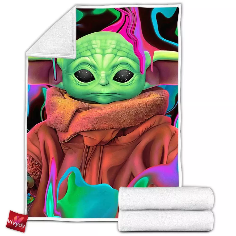 Baby Yoda Fleece Blanket