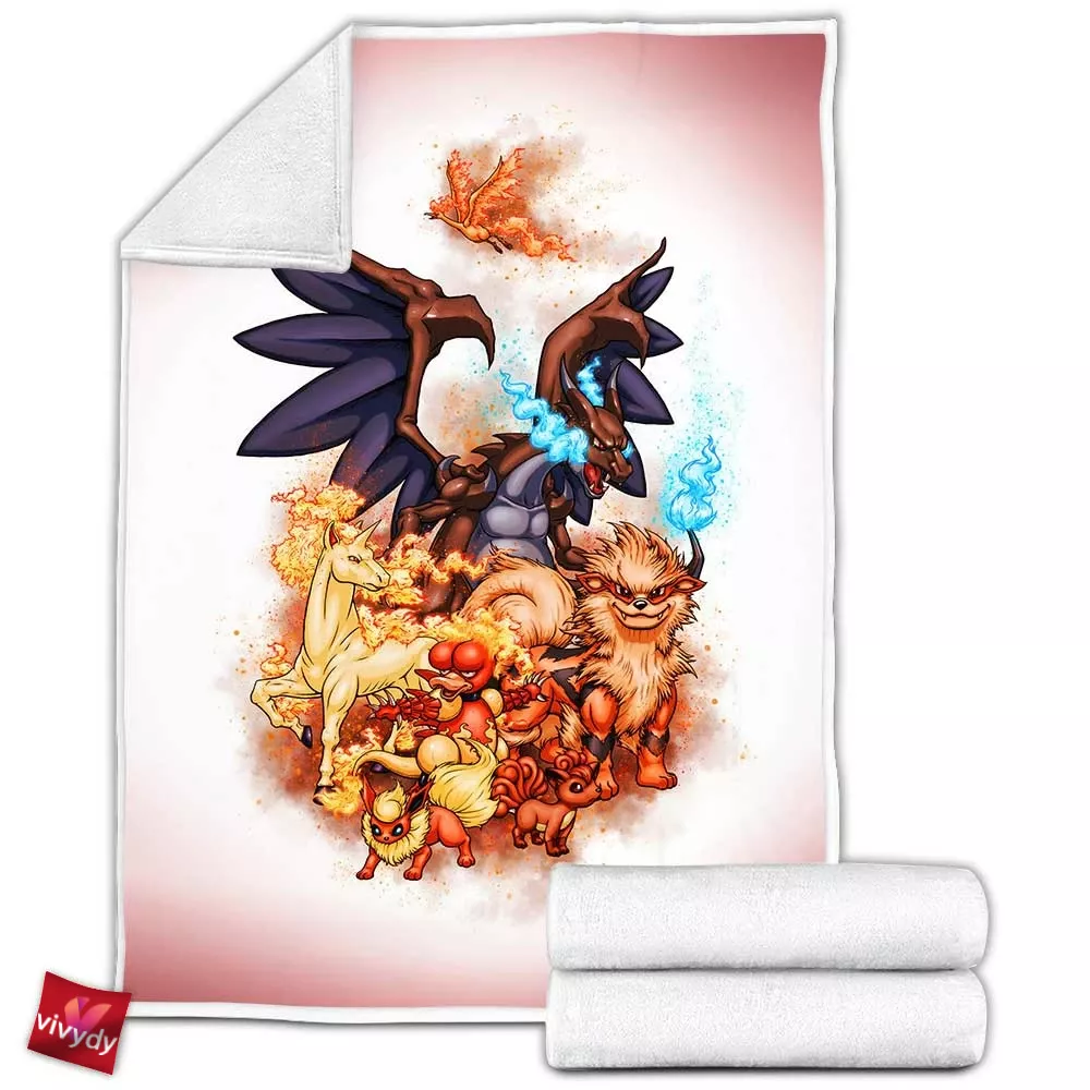 Pokemon Go Valor Fleece Blanket