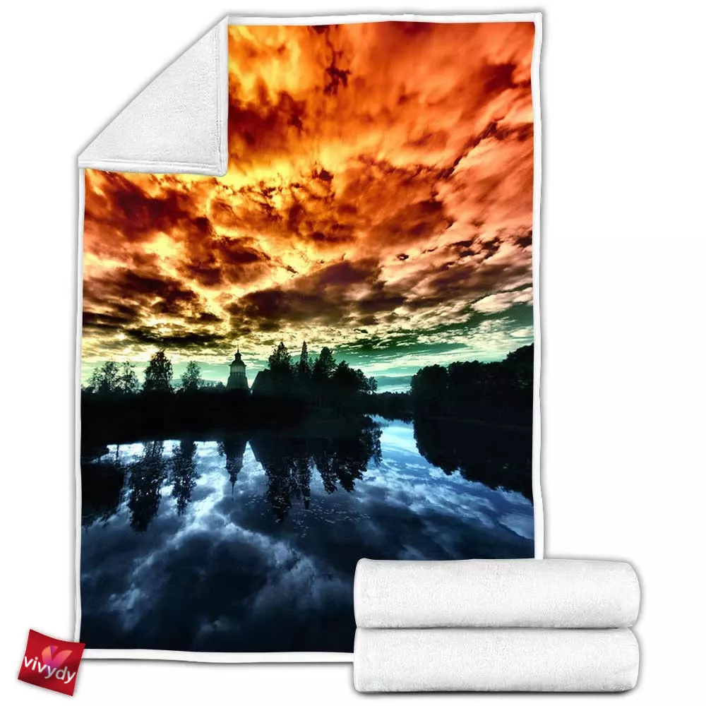 Heaven Or Hell Fleece Blanket