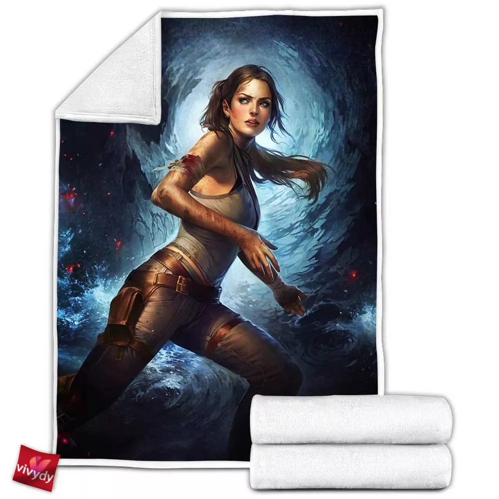 Tomb Raider Fleece Blanket