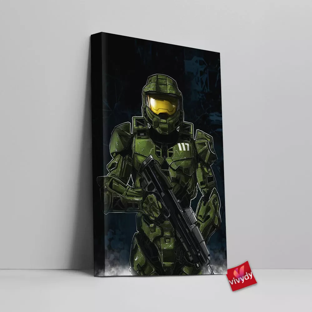 Master Chief Canvas Wall Art