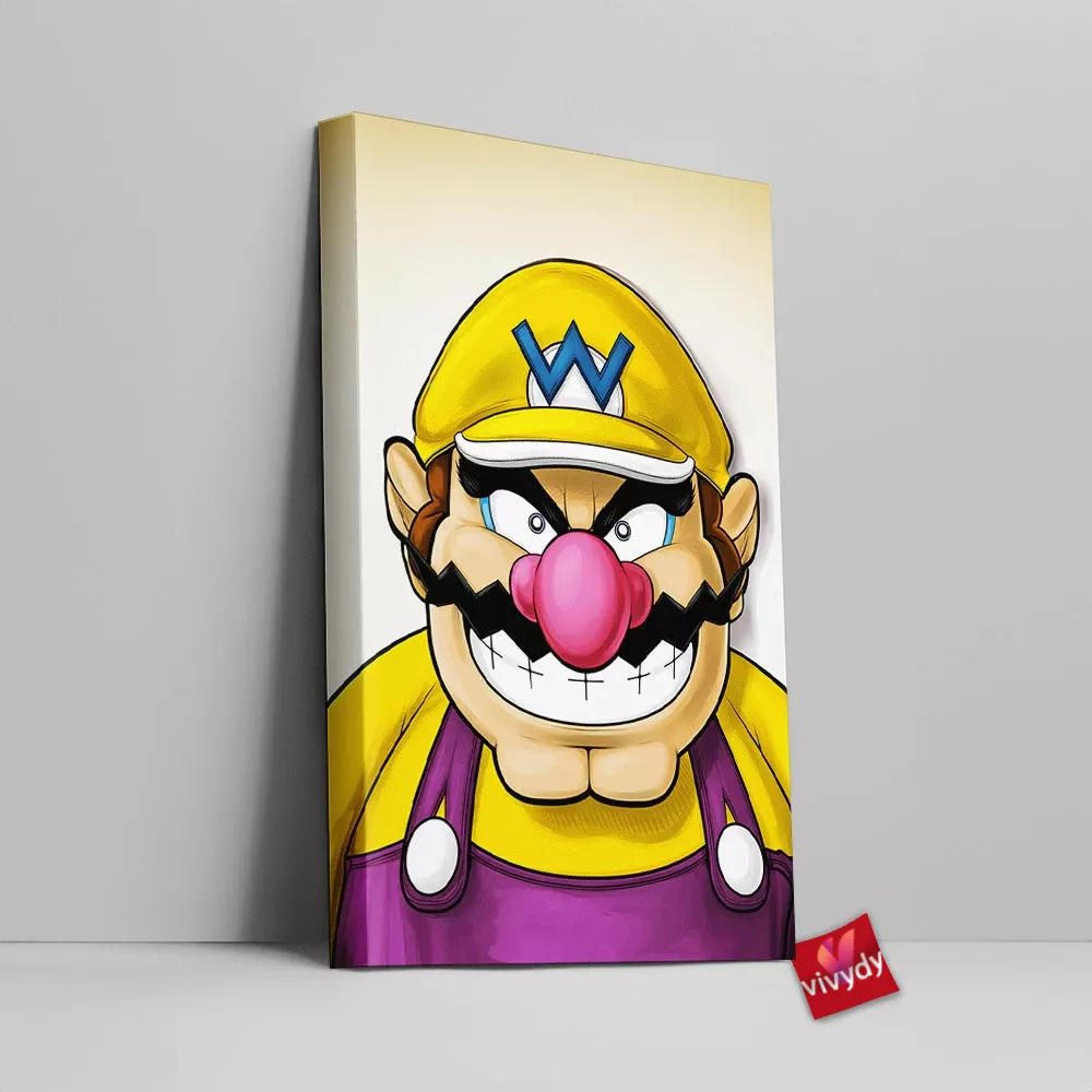 Wario Canvas Wall Art