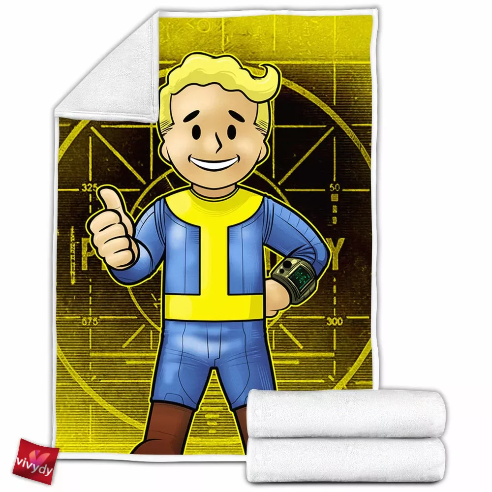 Vault Boy Fleece Blanket