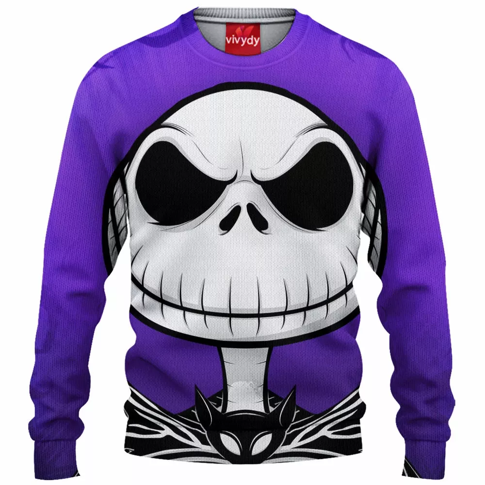 Jack Skellington Knitted Sweater