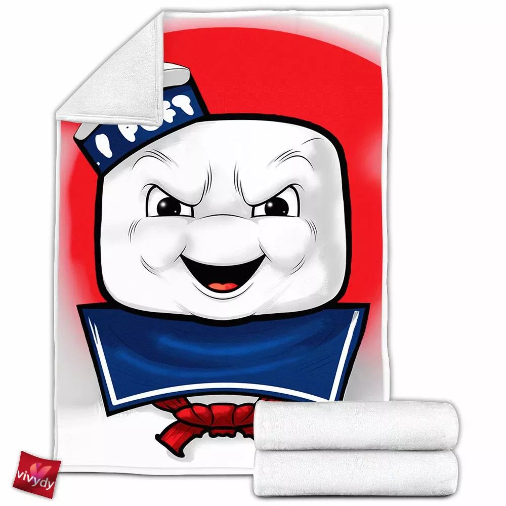 Stay Puft Marshmallow Man Fleece Blanket