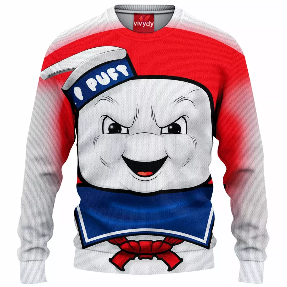 Stay Puft Marshmallow Man Knitted Sweater