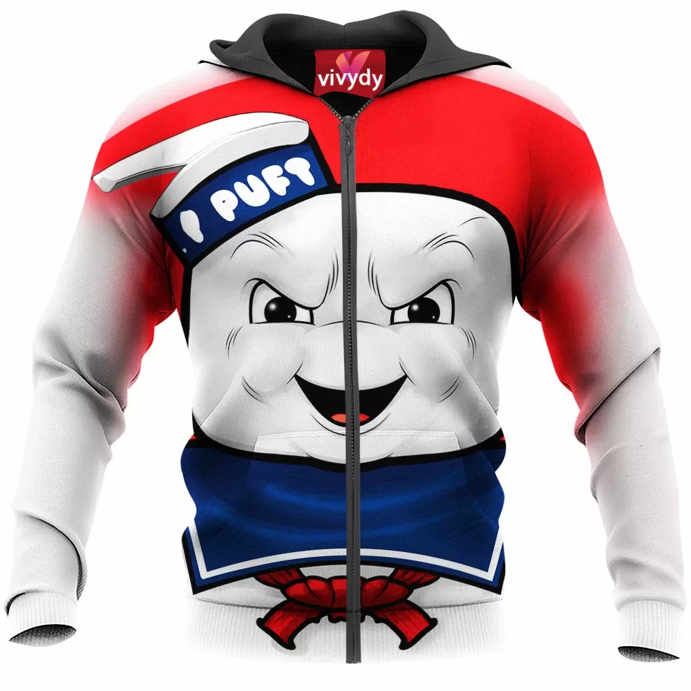 Stay Puft Marshmallow Man Zip Hoodie