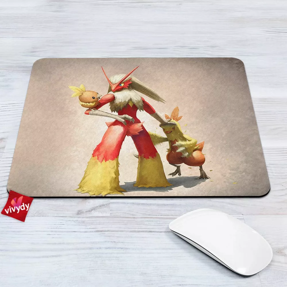 Torchic Combusken And Blaziken Mouse Pad