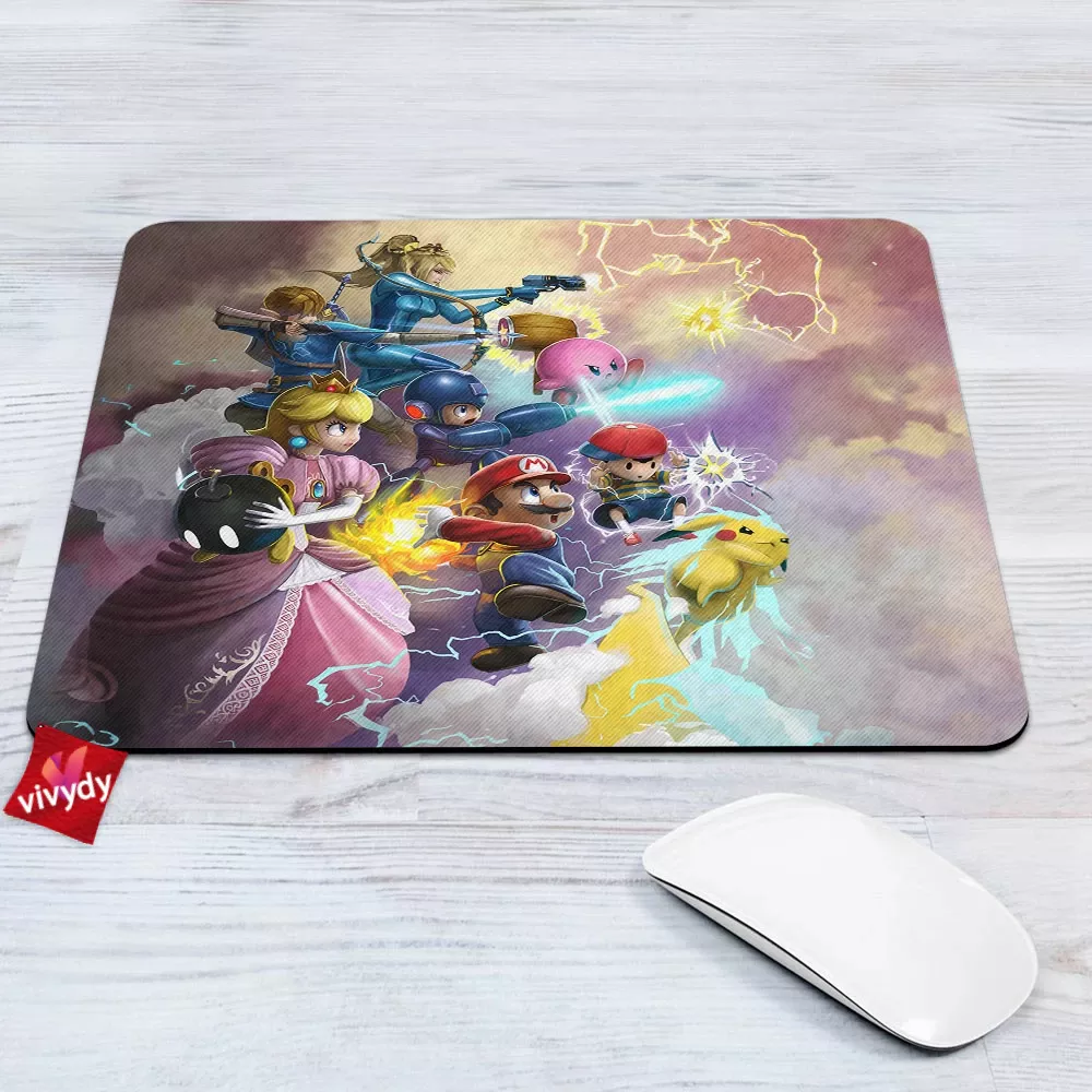 Mario Smash Bros Mouse Pad