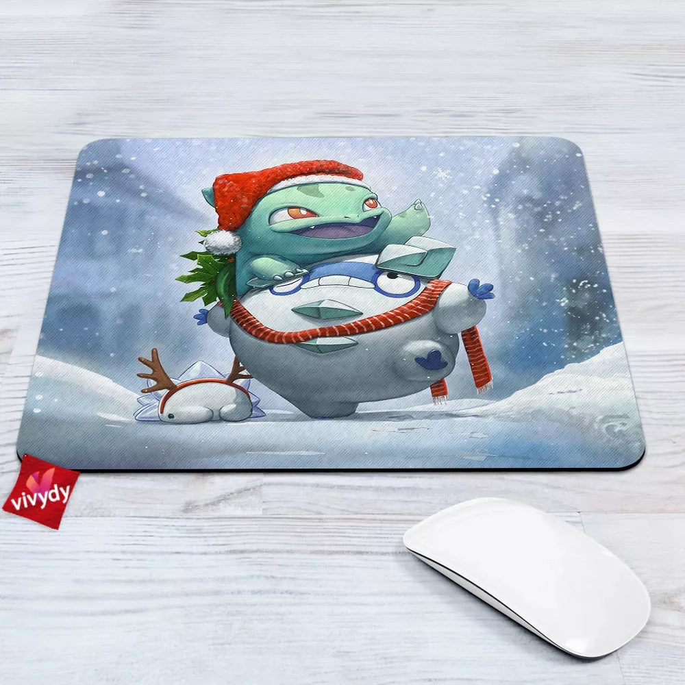 Bulbasaur Christmas Mouse Pad