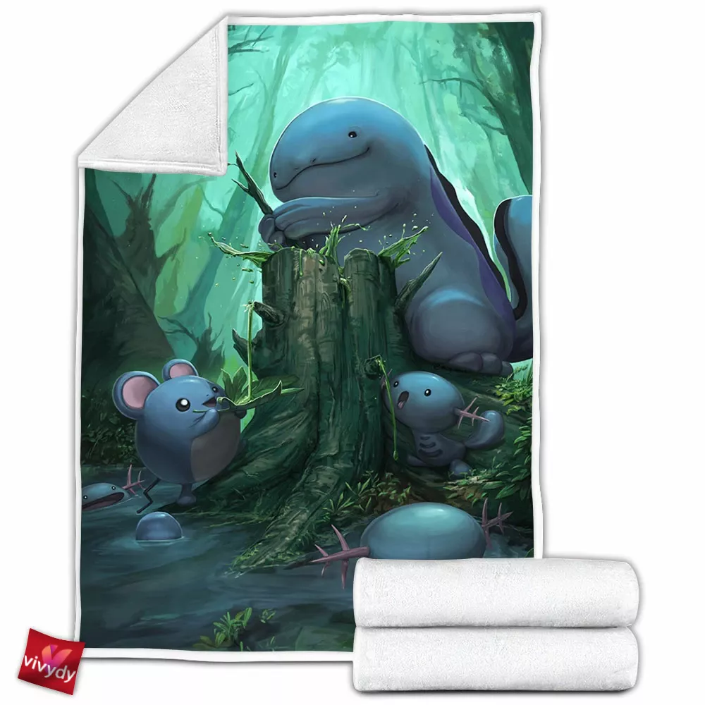 Swamp Pokemon Fleece Blanket