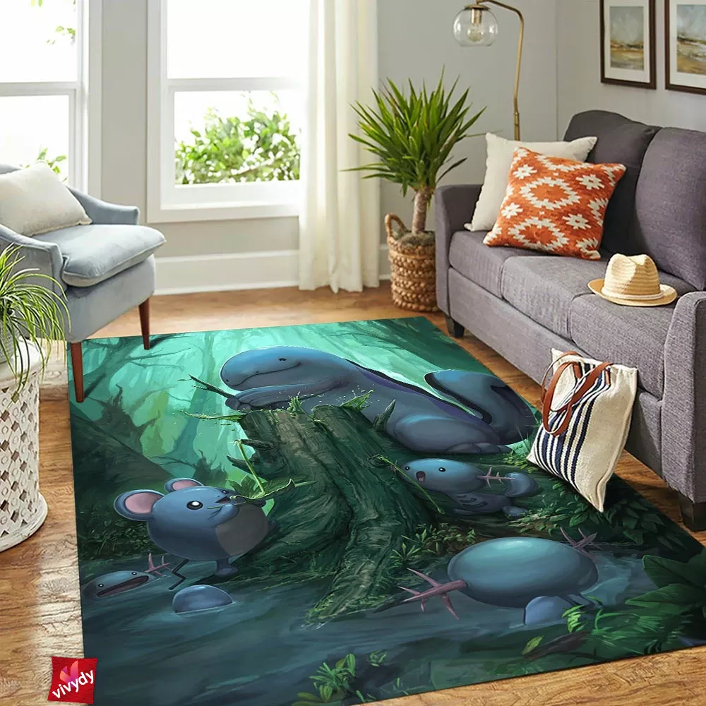 Swamp Pokemon Rectangle Rug