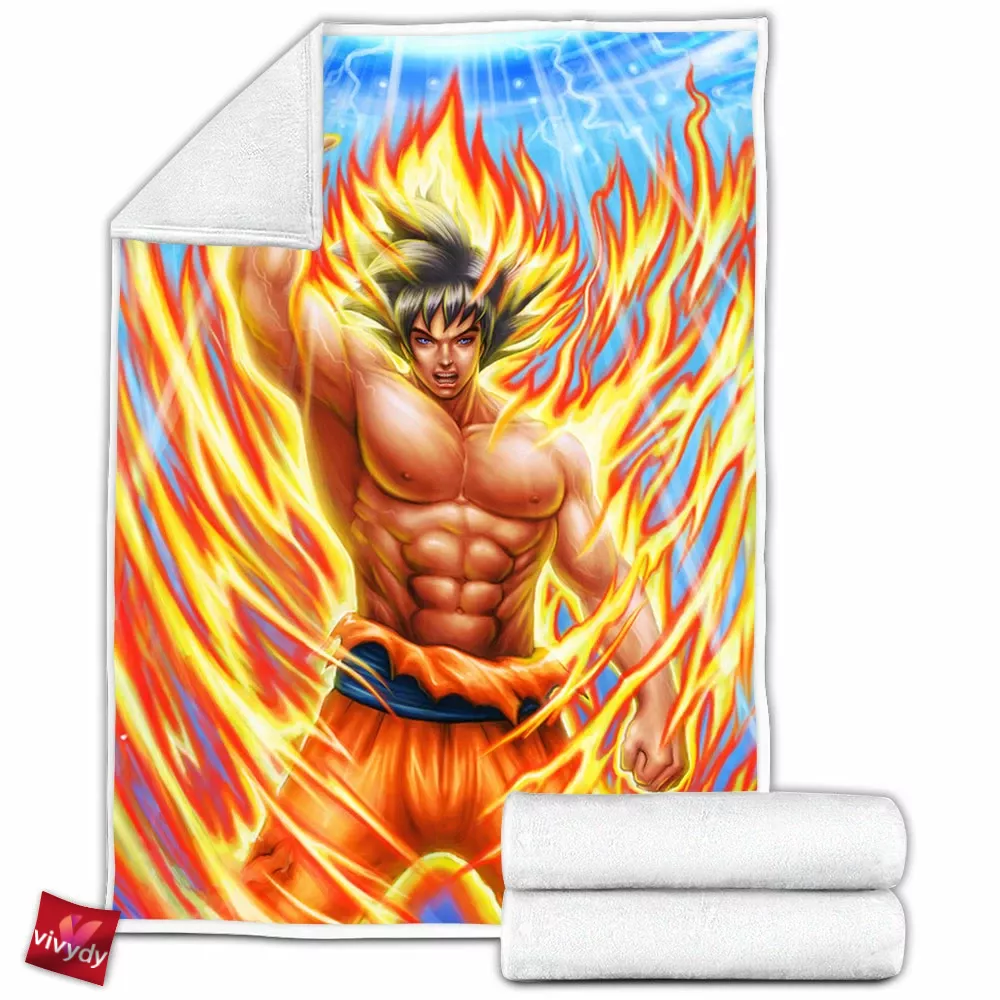 Goku Fleece Blanket