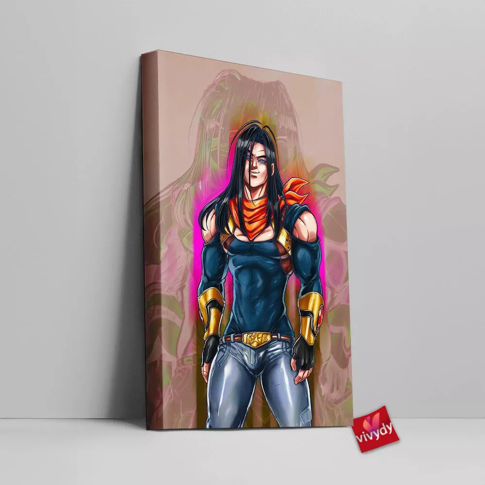 Super Android 17 Canvas Wall Art