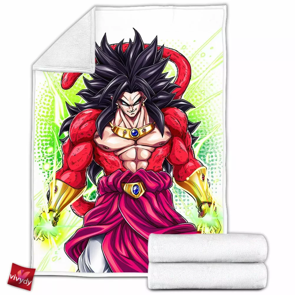 Super Saiyan Broly Fleece Blanket