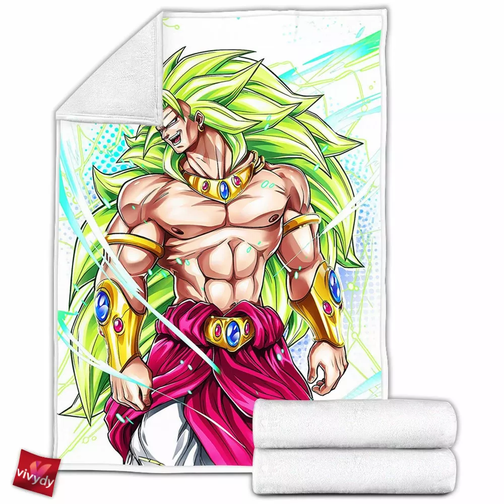 Super Saiyan Broly Fleece Blanket