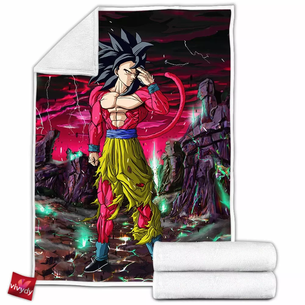 Son Goku Fleece Blanket