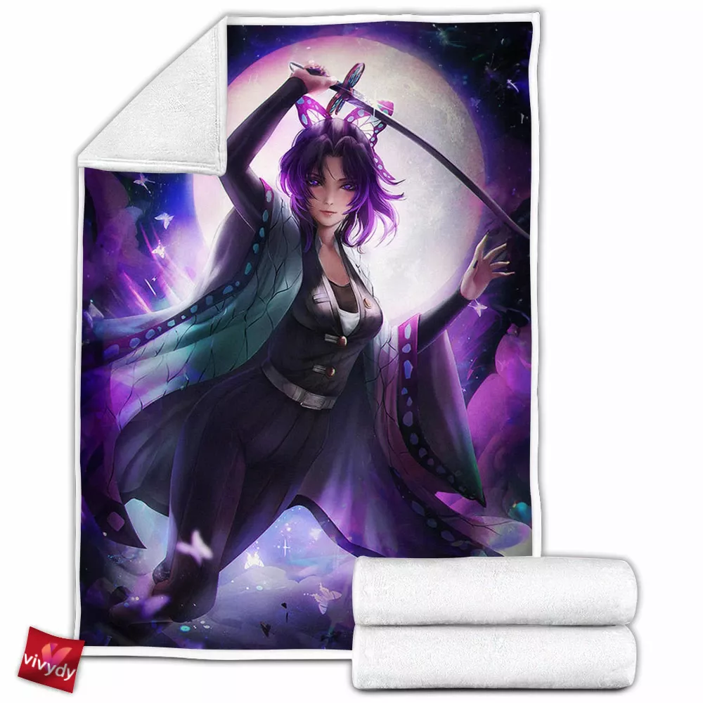 Shinobu Kochou Fleece Blanket