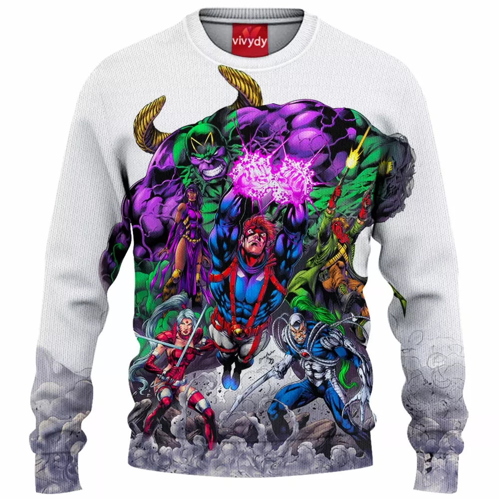 Wildcats Comic Knitted Sweater