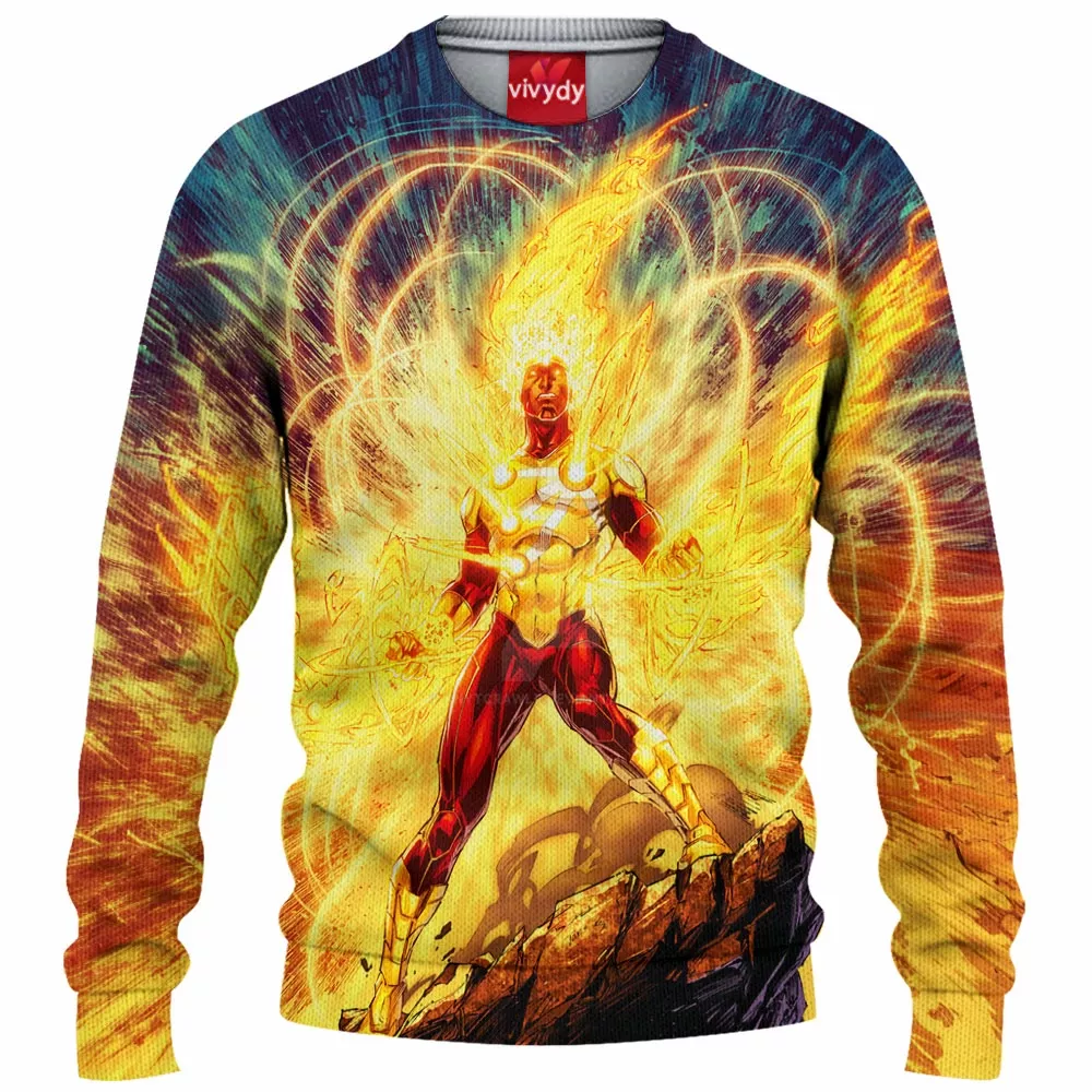 Firestorm Comic Knitted Sweater