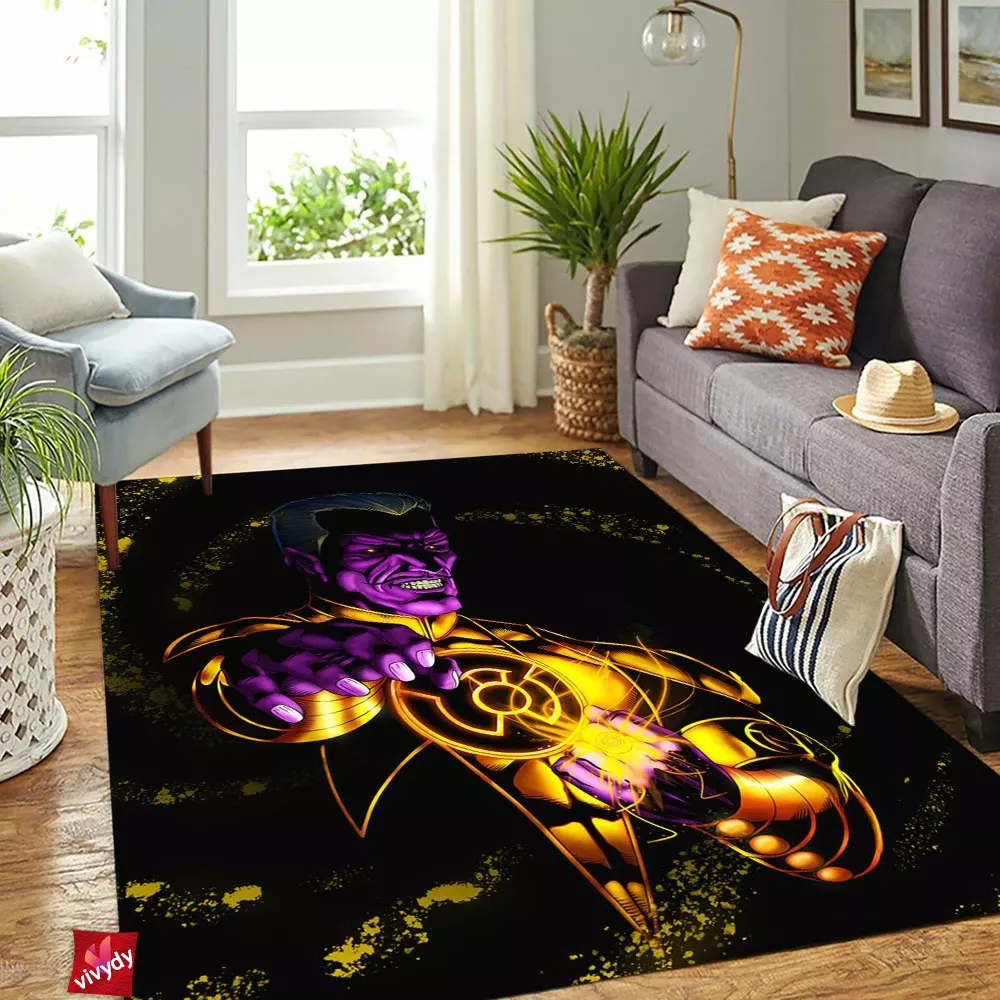 Yellow Lantern Rectangle Rug