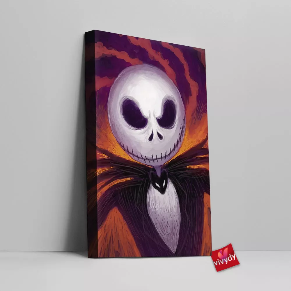 Jack Nightmare Before Christmas Canvas Wall Art