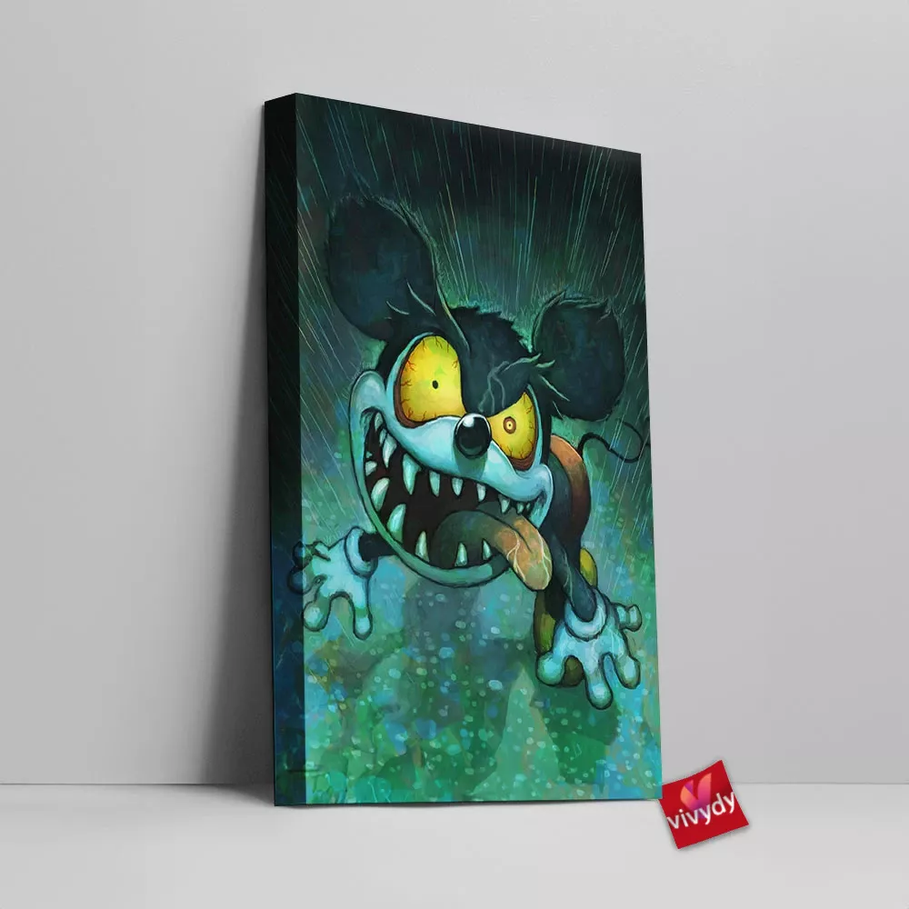 Brainssss Mickey Mouse Canvas Wall Art