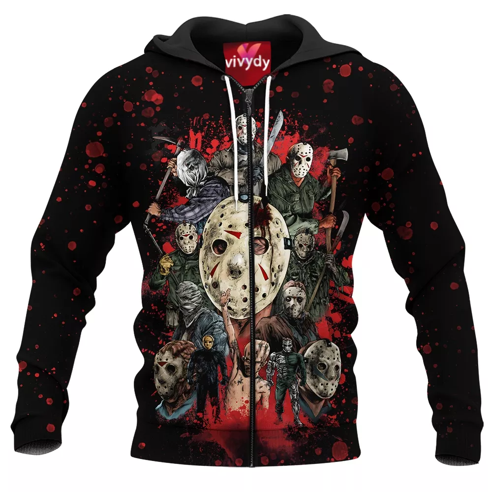 Jason Voorhees Zip Hoodie