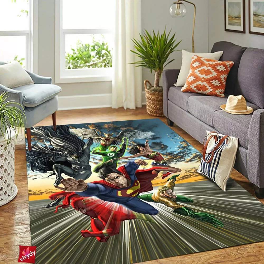 Justice League Rectangle Rug